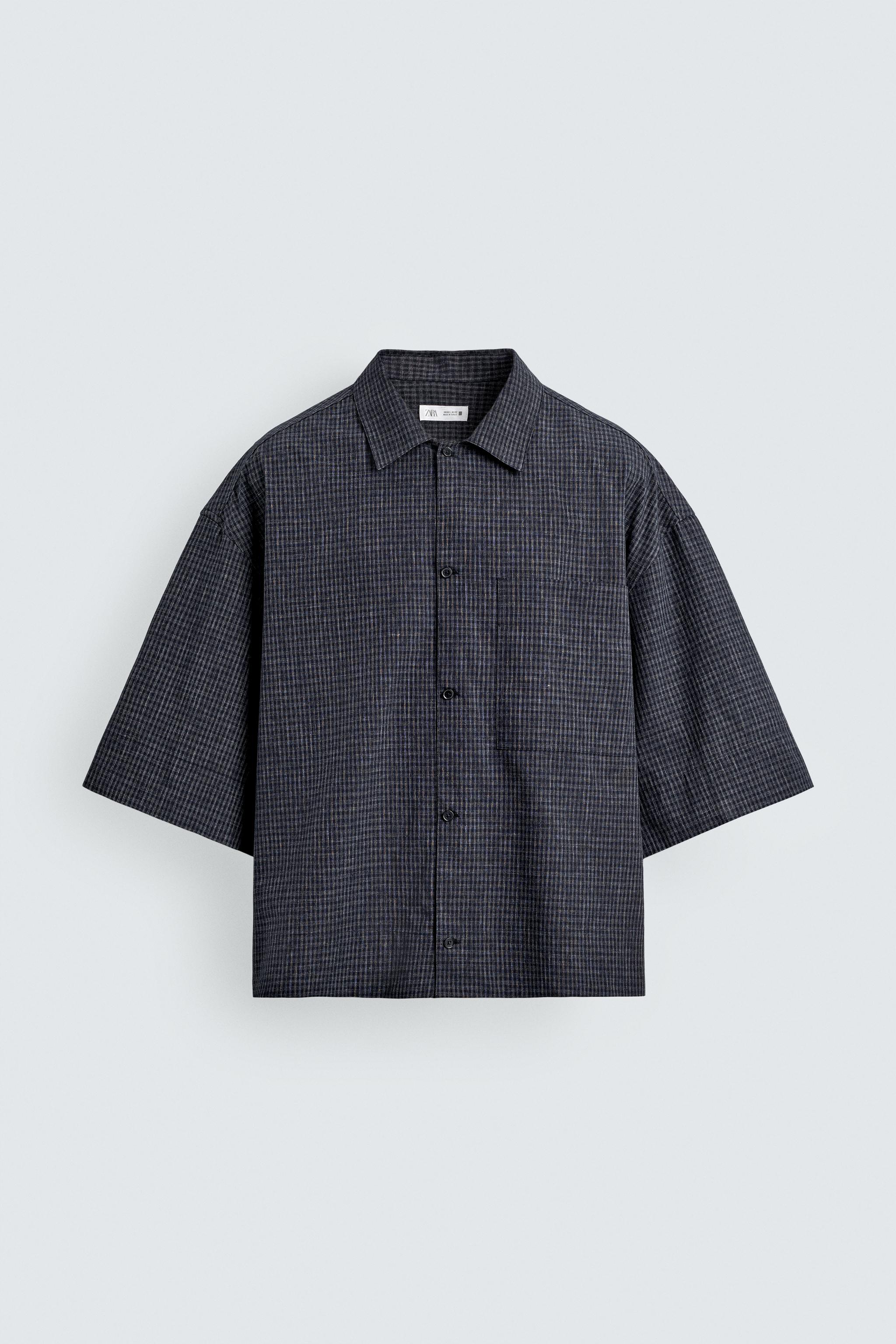 CHEMISE COUPE BOXY À CARREAUX